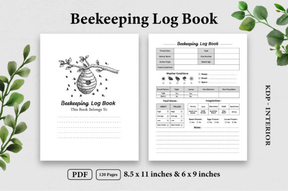 Beekeeping Log Book: Ready KDP Interior