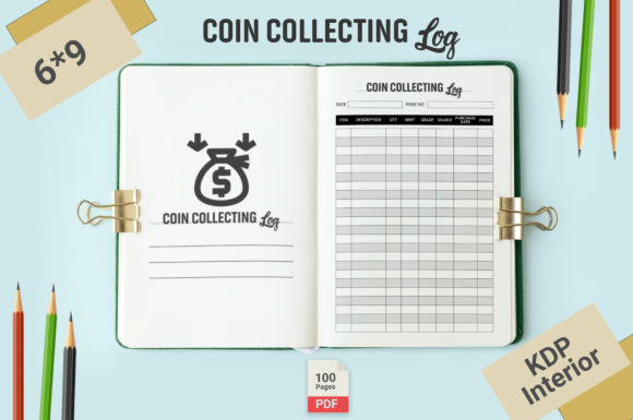 Coin Collecting Inventory Log Book: KDP Interior Guide