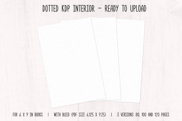 Dotted KDP Interior 6x9 with Bleed Ready to Upload