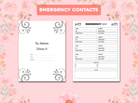 Emergency Contacts KDP Interior: Ready-to-Upload Files
