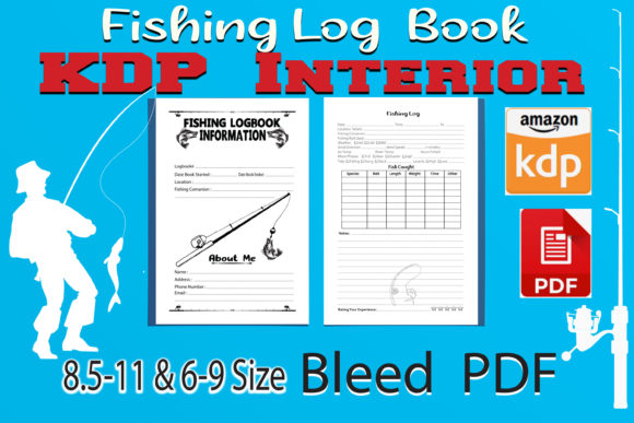 Fishing Logbook KDP Interior: Ready-to-Print Templates