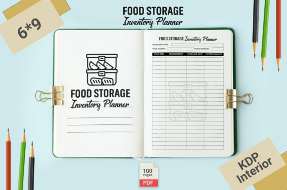 Food Storage Inventory Planner: KDP Interior Guide