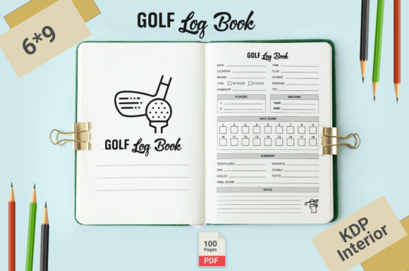 Golf Log Book: Streamlining KDP Publishing with Professional Interiors