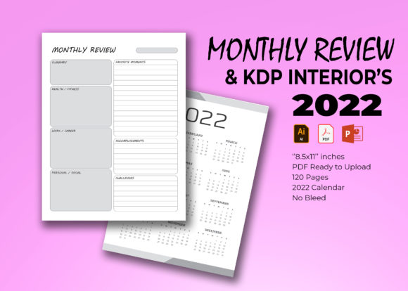 Monthly Review Planner: Streamline Your 2022 KDP Publishing
