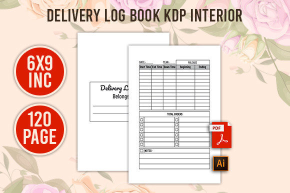 Streamlining KDP Publishing with High-Resolution Delivery Log Book Interiors