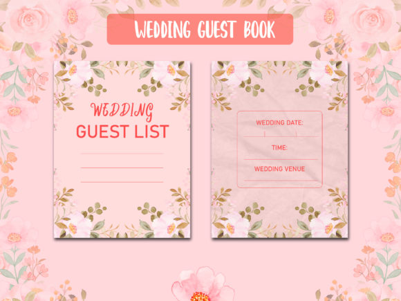 Wedding Guest Book KDP Interior Templates