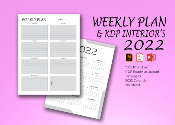 Weekly Planner 2022: A Practical Resource for Organization and KDP Publishing
